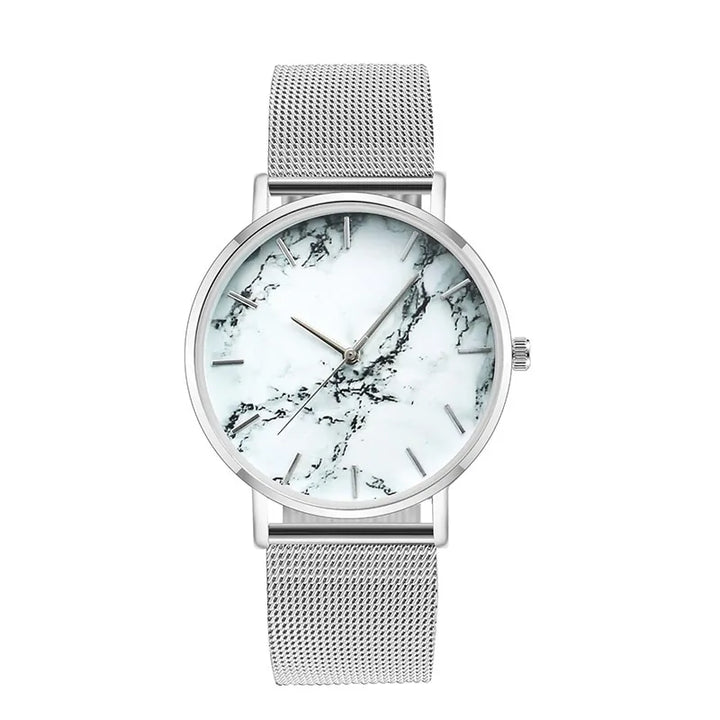 Mesh Band Marble Watch