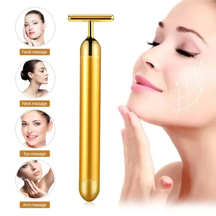 24K Facial Roller Massager